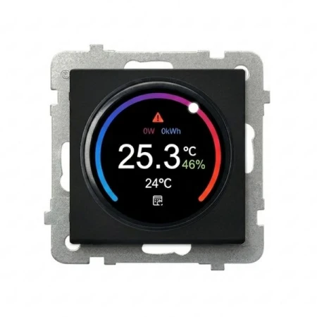 Regulator temperatury elektroniczny producent Ospel seria Sonata kolor Czarny mat kod RTE-1R/m/33