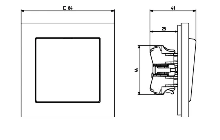 Łącznik schodowy producent Ospel seria Sonata kolor Biały mat kod ŁP-3R/m/75