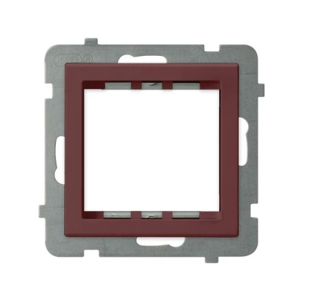 Adapter podtynkowy systemu OSPEL 45 do serii Sonata producent Ospel seria Sonata kolor Burgund kod AP45-1R/m/58