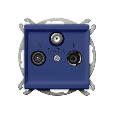 Gniazdo RTV-DATA producent Ospel seria Sonata kolor Kobalt kod GPA-RD/m/86