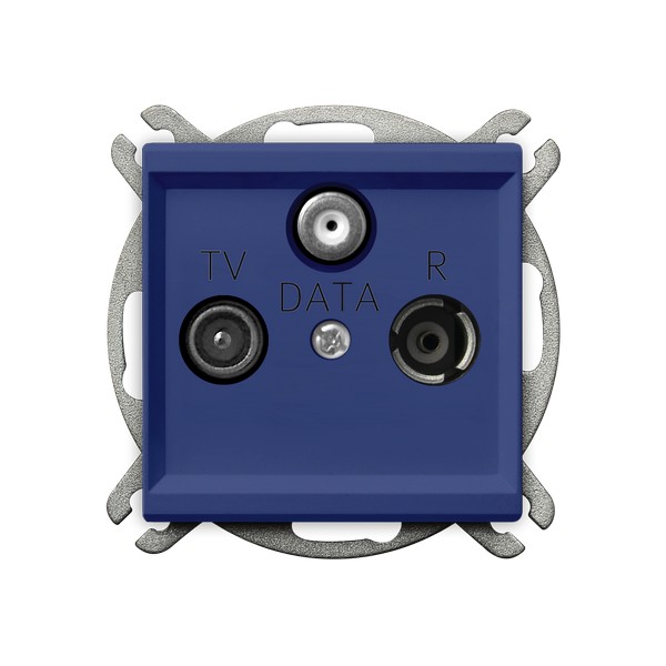 Gniazdo RTV-DATA producent Ospel seria Sonata kolor Kobalt kod GPA-RD/m/86