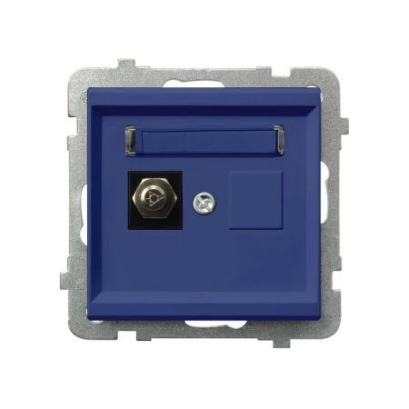 Gniazdo ekwipotencjalne pojedyncze producent Ospel seria Sonata kolor Kobalt kod GPE-1R/m/86