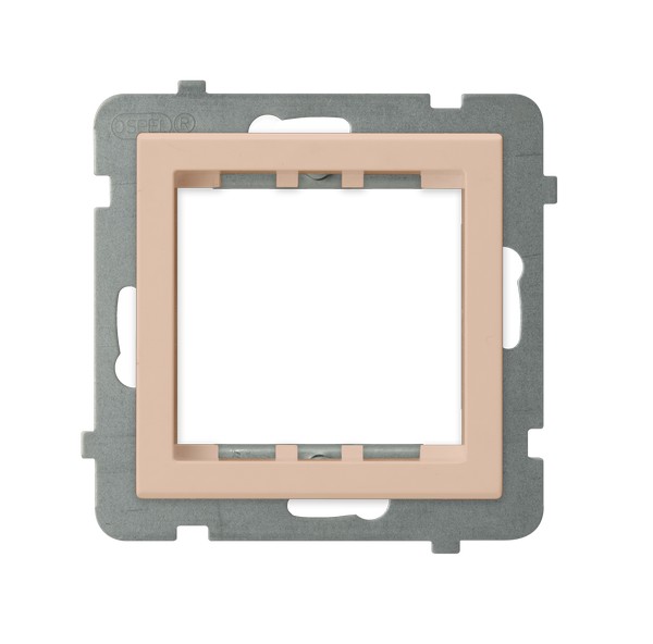 Adapter podtynkowy systemu OSPEL 45 do serii Sonata producent Ospel seria Sonata kolor Morela kod AP45-1R/m/88