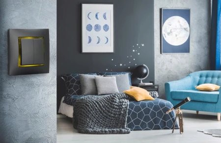 Moduł Srebrny Bez Ramki Gniazdo Internetowe 1X Ospel Aria