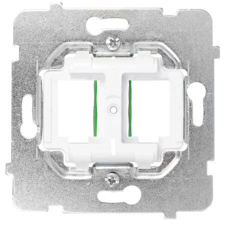 Gniazdo internetowe rj45 1x z ramką Ospel Aria Czarny/Miedziany