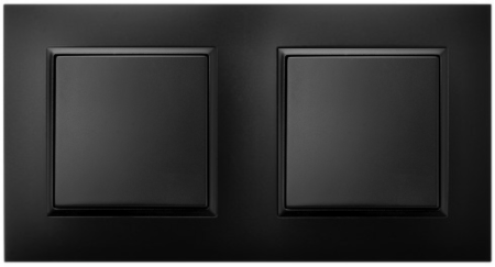 Zestaw Dwa Włączniki Pojedyncze W Ramce Ospel Aria
