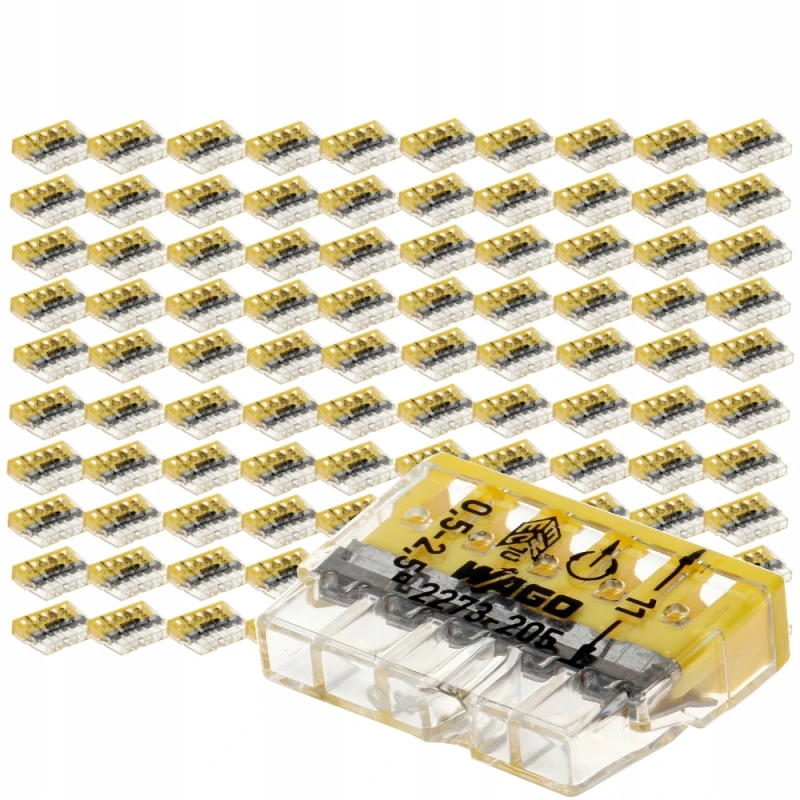 Zestaw Wago 2273-205 Szybko Złączka Kablowa 100X