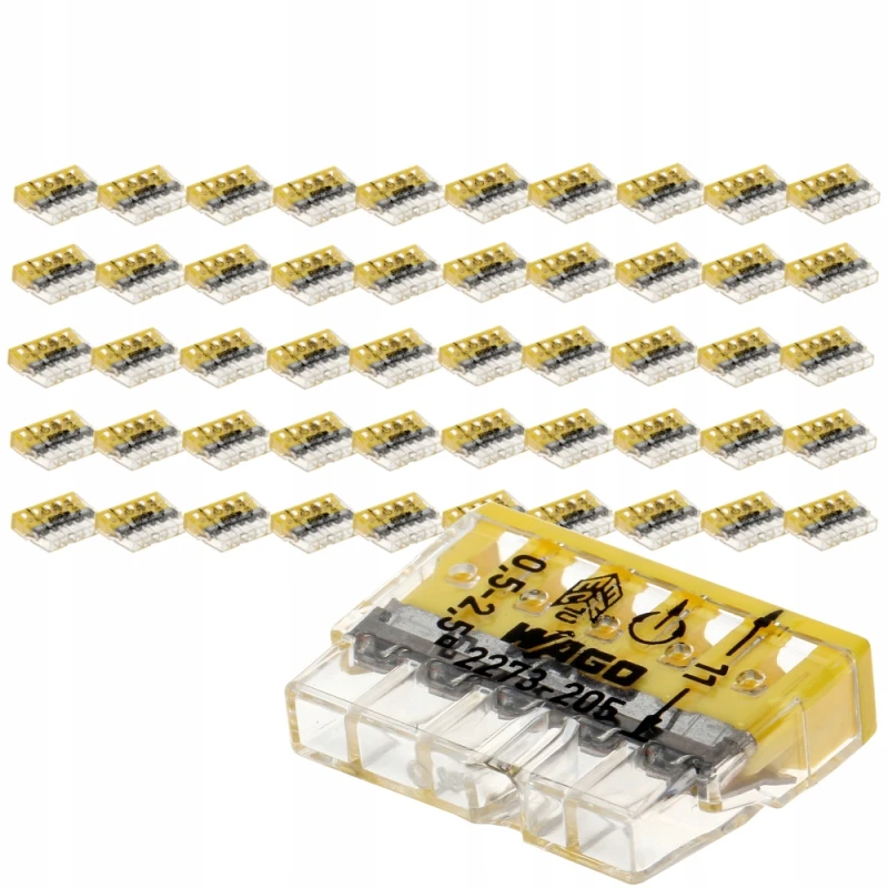 Zestaw Wago 2273-205 Szybko Złączka Kablowa 50X