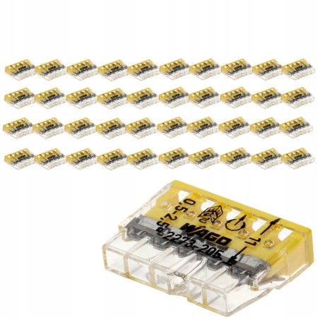 Zestaw Wago 2273-205 Szybko Złączka Kablowa 40X