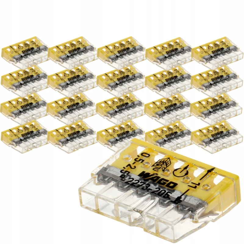 Zestaw Wago 2273-205 Szybko Złączka Kablowa 20X