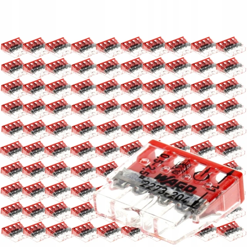 Zestaw Wago 2273-204 Szybko Złączka Kablowa 100X