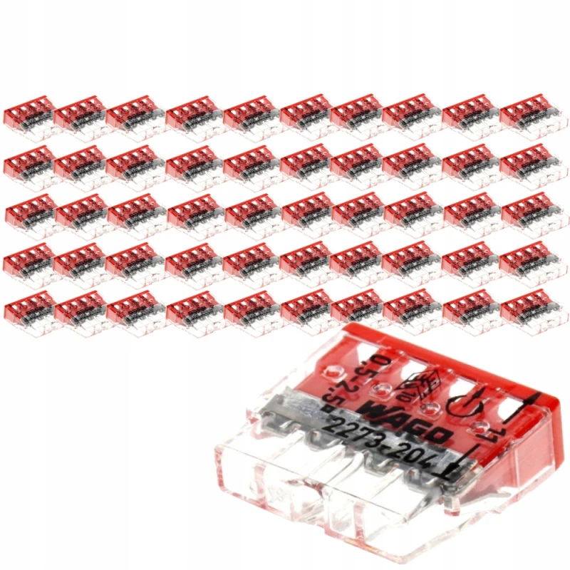 Zestaw Wago 2273-204 Szybko Złączka Kablowa 50X