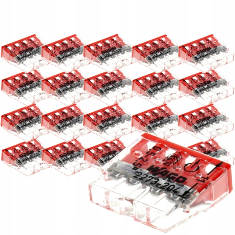 Zestaw Wago 2273-204 Szybko Złączka Kablowa 20X