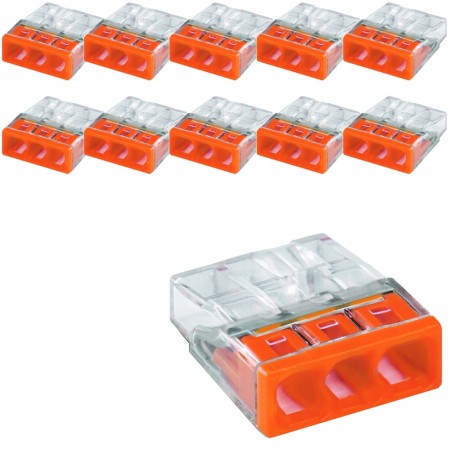 Zestaw Wago 2273-203 Szybko Złączka Kablowa 10X