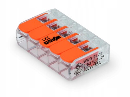 Zestaw Wago 221-415 Szybko Złączka Kablowa 30X