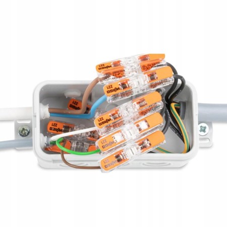 Zestaw Wago 221-2411 Szybko Złączka Przelotowa 50X