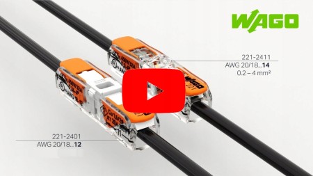 Zestaw Wago 221-2411 Szybko Złączka Przelotowa 20X