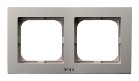 Ramka podwójna do łączników IP-44 producent Ospel seria As kolor Kaszmir kod RH-2G/82