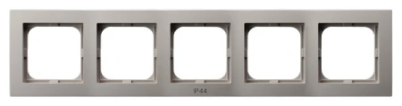 Ramka pięciokrotna do łączników IP-44 producent Ospel seria As kolor Kaszmir kod RH-5G/82