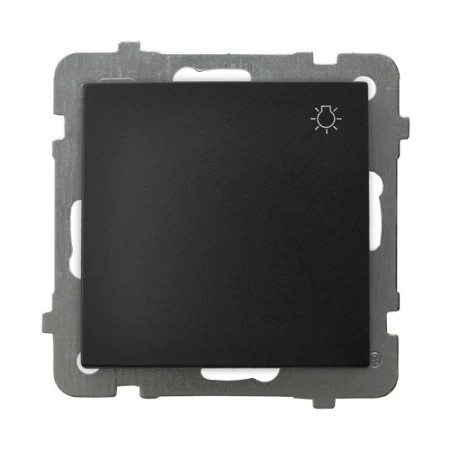Łącznik zwierny "światło" producent Ospel seria As kolor Czarny mat kod ŁP-5G/m/33