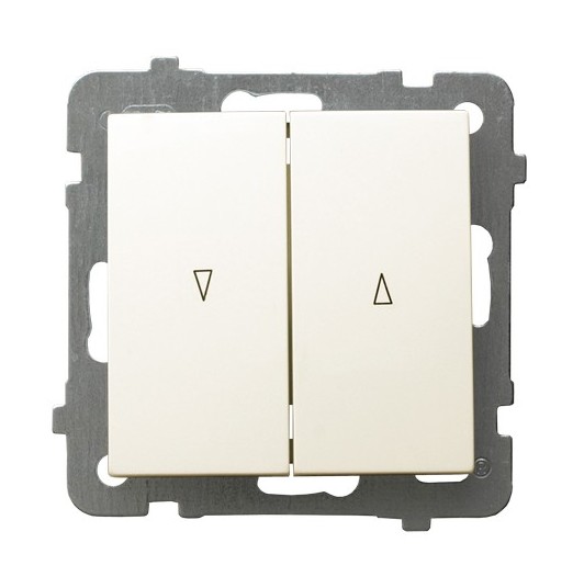 Łącznik żaluzjowy z blokadą mechaniczną producent Ospel seria As kolor Ecru kod ŁP-7GB/m/27