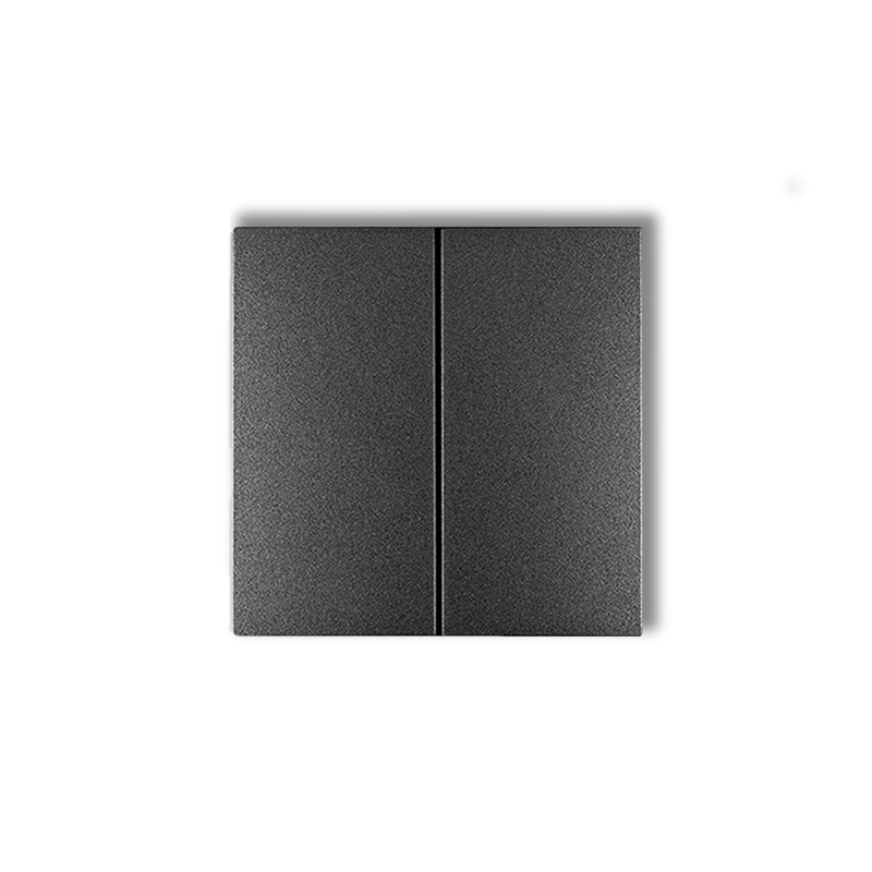 Klawisze podwójne do łączników DECO, ICON, MINI, FLEXI (komplet dwóch sztuk) producent Karlik seria Mini kolor Grafitowy kod 11DKL-2
