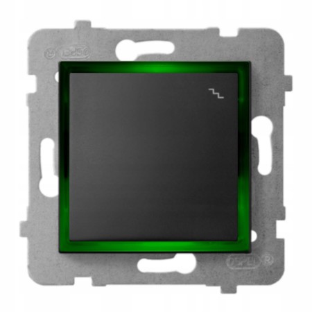 Moduł Włącznika Led Czarny Schodowy Bez Ramki