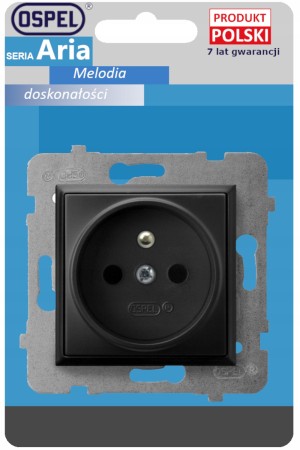 Ospel Aria Gniazdo Pojedyncze Z Bolcem Gniazdko Czarny