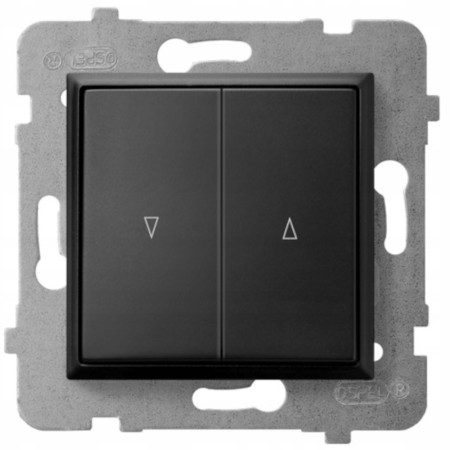 Włącznik Żaluzjowy Wyłącznik Światła Ospel Aria Czarny