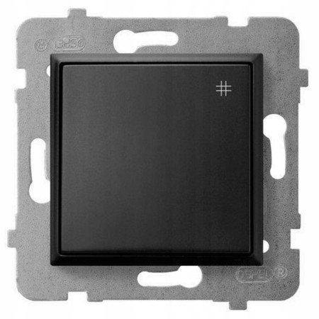 Włącznik Krzyżowy Wyłącznik Światła Ospel Aria Czarny