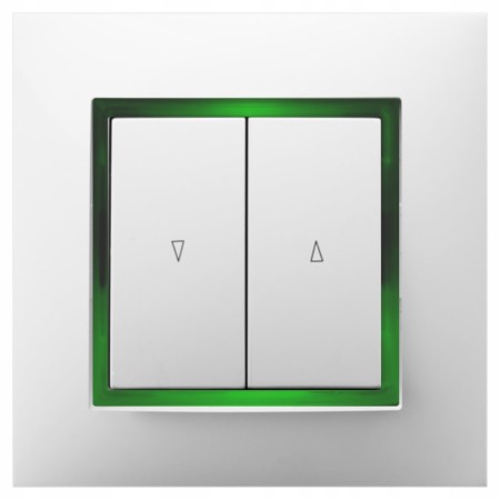 Włącznik Roletowy Z Podświetleniem Zielonym