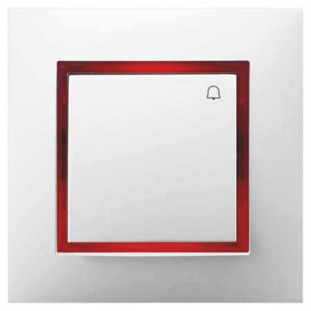 Włącznik Dzwonkowy Z Podświetleniem Czerwonym