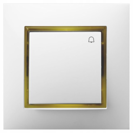 Włącznik Dzwonkowy Z Podświetleniem Złotym Ospel Aria