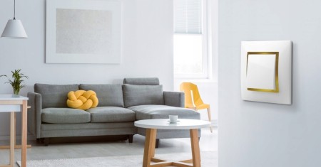 Włącznik Dzwonkowy Z Podświetleniem Złotym Ospel Aria