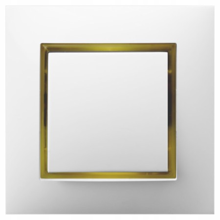 Włącznik Pojedynczy Z Podświetleniem Złotym Ospel Aria