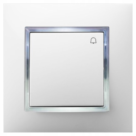 Włącznik Dzwonkowy Z Podświetleniem Białym Ospel Aria