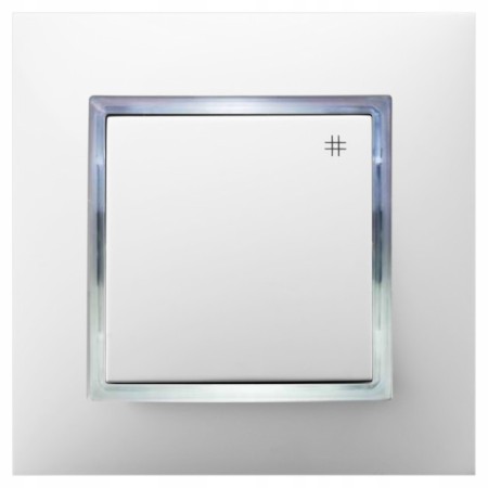 Włącznik Krzyżowy Z Podświetleniem Białym Ospel Aria