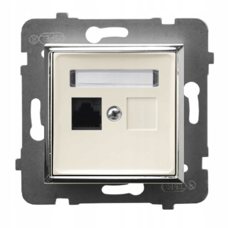 Moduł Ecru / Srebro Bez Ramki Internetowe 1X Ospel Aria