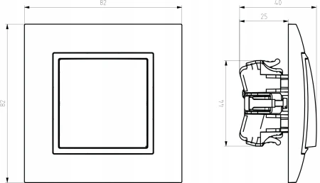 Gniazdo Internetowe Rj45 2X Ospel Aria Ecru Srebro