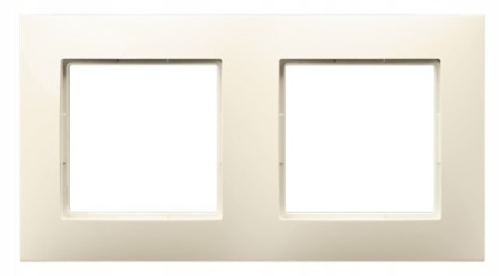 RAMKA DO WŁĄCZNIKÓW I GNIAZD ECRU PODWÓJNA OSPEL ARIA