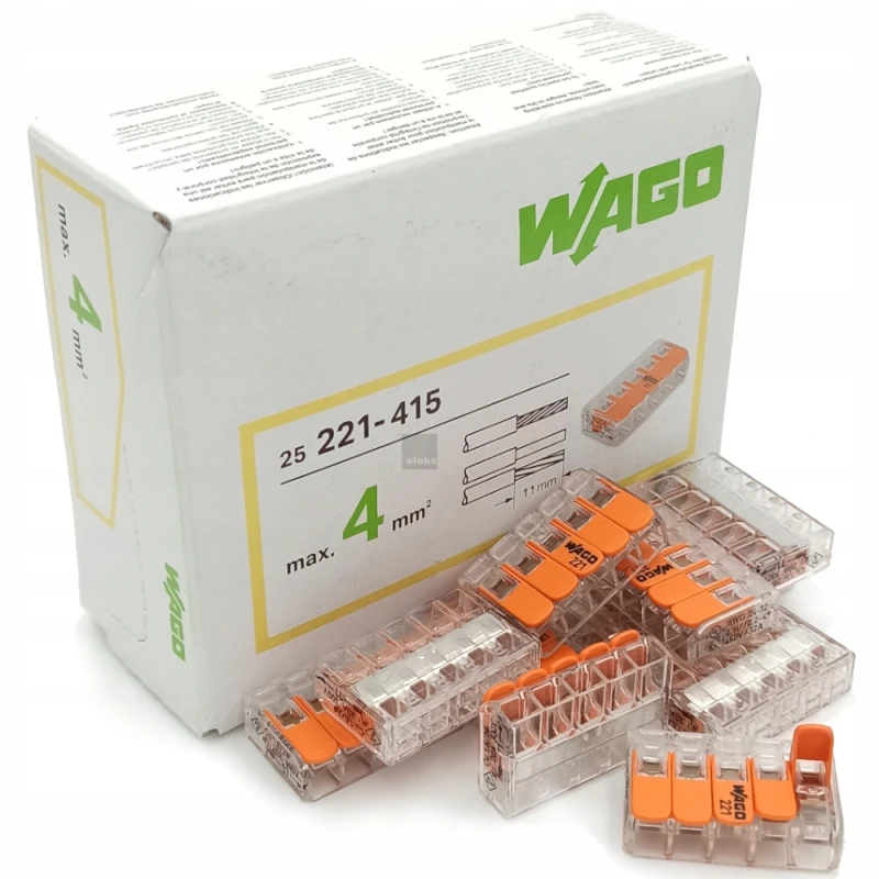 Wago Szybkozłączka Kostka Wago 221-415 Złączka /25