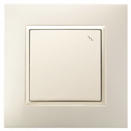Włącznik Światła Schodowy W Ramce Ecru Ospel Aria