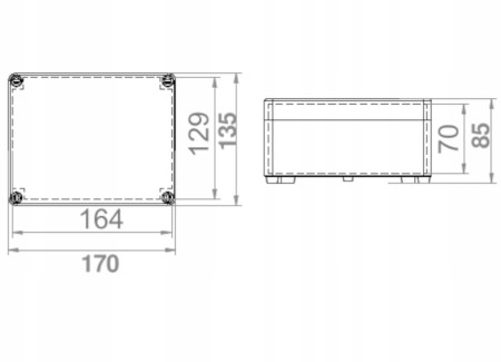Puszka Hermetyczna Przeźroczysta Transparentna L