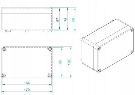 Puszka Hermetyczna Przeźroczysta Transparentna M
