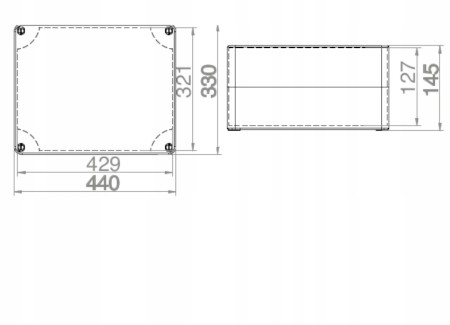 Puszka Natynkowa Hermetyczna Obudowa Xxxxl