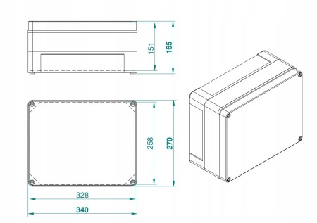 Puszka Hermetyczna Natynkowa Obudowa Xxxl+