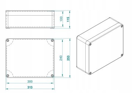 Puszka Hermetyczna Natynkowa Obudowa Skrzynka Xxxl
