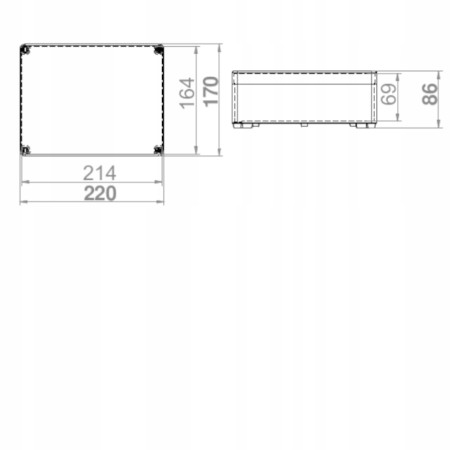 Puszka Hermetyczna Natynkowa Obudowa Skrzynka Xl