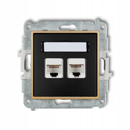 Gniazdo Internetowe 2X Bez Ramki Karlik Mini 12/29