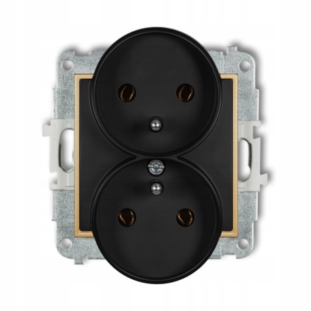 Gniazdo Podwójne Bez Ramki Karlik Mini 12/29